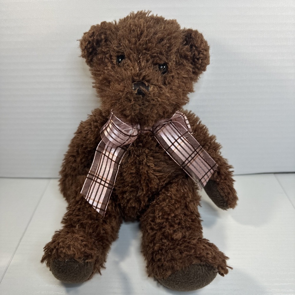 Douglas Cuddle Toys Plush CHOCOLATE FUZZY BEAR‎ Teddy Stuffed Animal